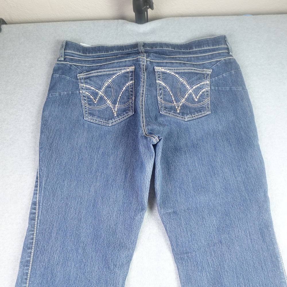 Wrangler Q-Baby Jeans Womens 13/14x34 Blue Bootcut Ultimate Riding Denim - Picture 4 of 13